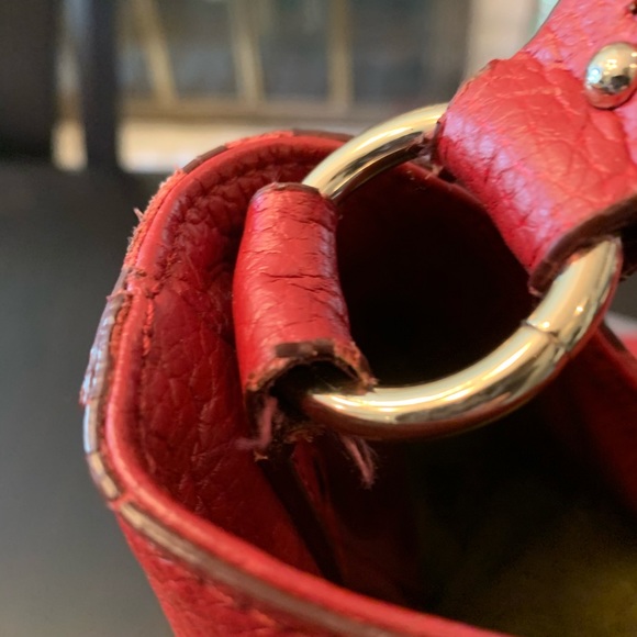 Red leather Banana Republic Shoulder Bag - Picture 7 of 7